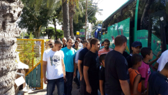 بالصور: الحركة الاسلامية بيافا تُسير حافلتين لنقل المشاركين في مهرجان الأقصى في خطر الـ19